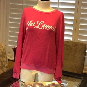 New Wildfox Dream Scene Jet Lagged Sweatshirt S